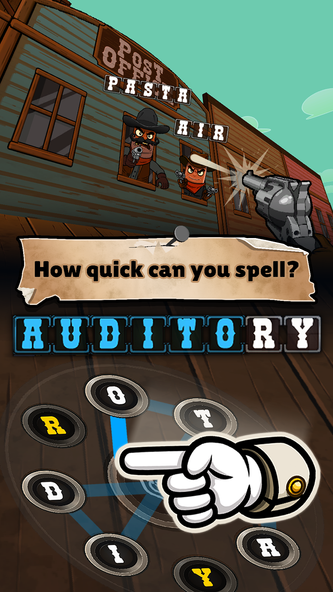 Typing challenge screenshot